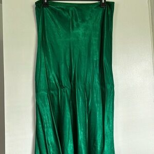 Satin Midi Skirt